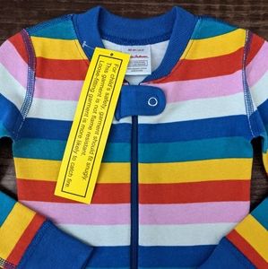 NWT Hanna Andersson Rainbow Stripe Sleeper Pajama